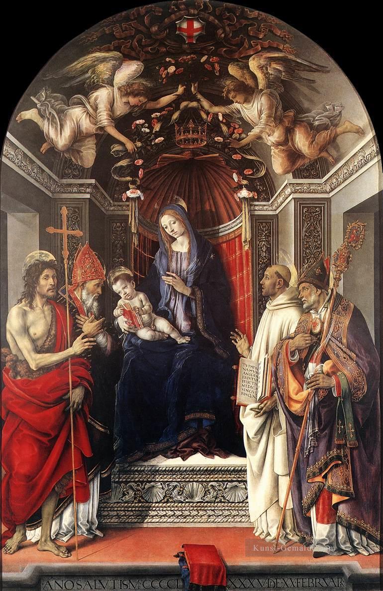 Signoria Altarretabel Pala degli Otto 1486 Christentum Filippino Lippi Ölgemälde